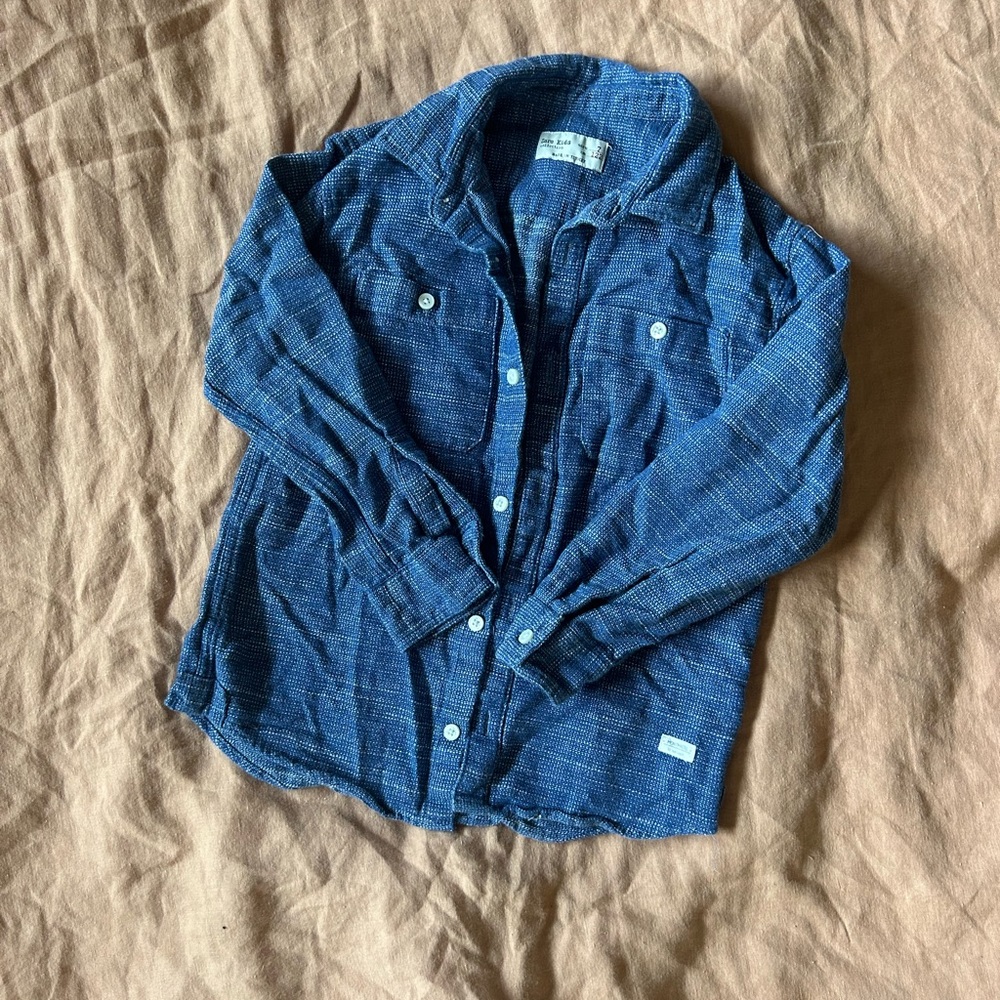 Zara kids button up flannel